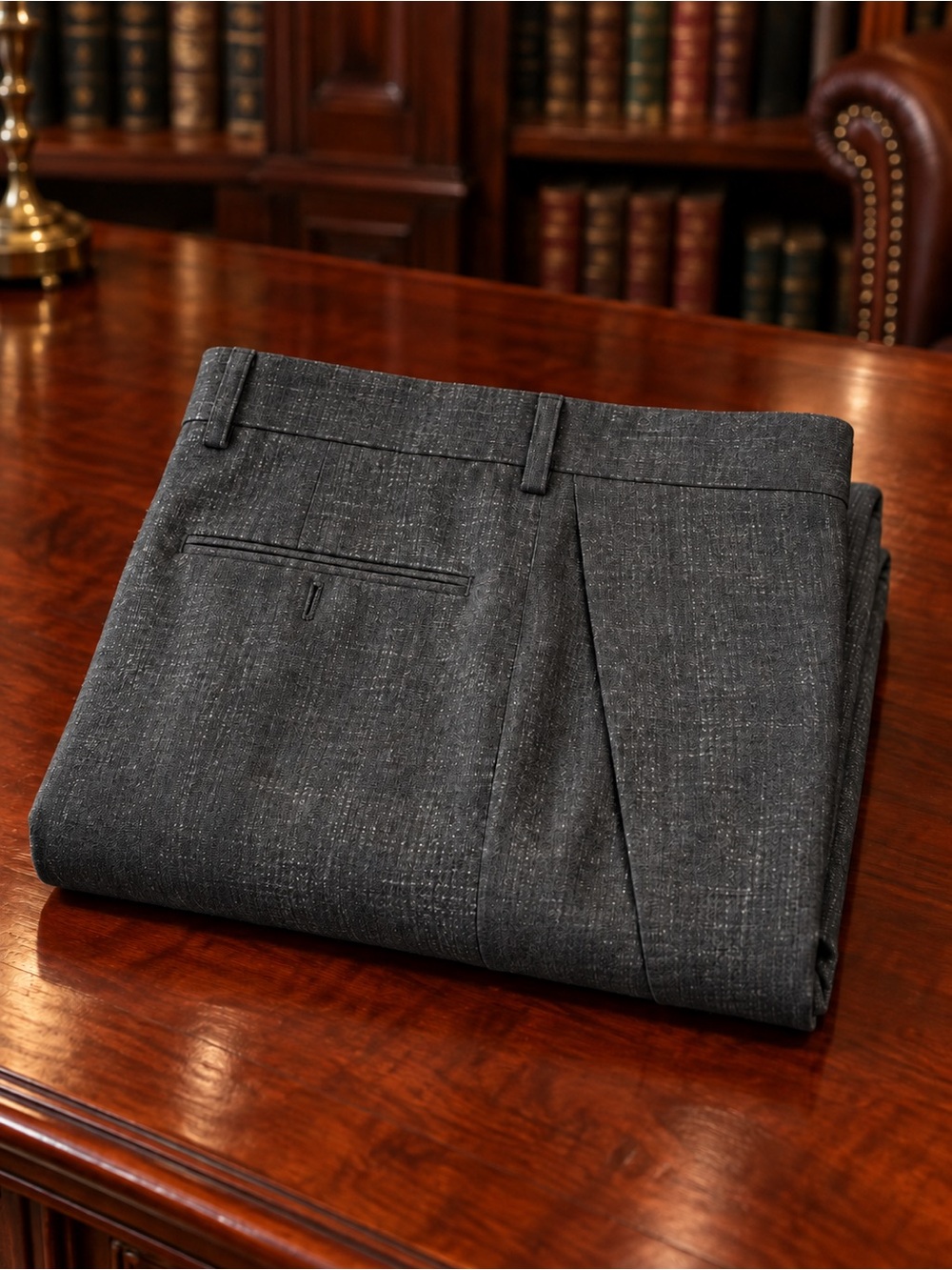 Kiton Wool Blend Fall Weight Dress Trousers